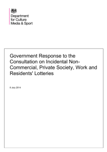 Government Response to the Consultation on Incidental