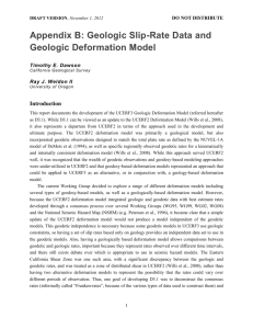 Development of the UCERF3 Geologic Slip Rate Database