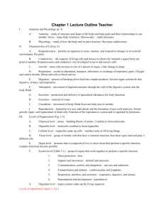 Chapter 1 Lecture Outline Teacher