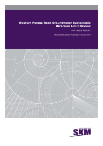 Western Porous Rock Groundwater Sustainable Diversion Limit