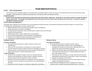Grade Eight Earth Science