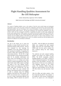 Flight Handling Qualities Assessment for Bo