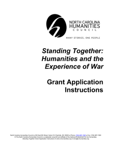 Instructions - North Carolina Humanities Council