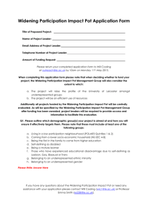 Widening Participation Impact Pot Project Application Form V3