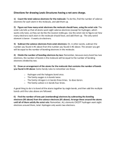 Directions for drawing Lewis Structures having a net zero charge.