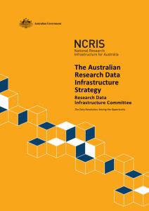 The Australian Research Data Infrastructure Strategy