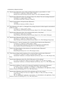 CONFERENCE PRESENTATIONS 92 "Spectroscopic ellipsometric