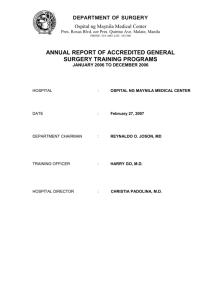 annual report 2006 - ROJoson`s OMMC Surgery Files and Notes