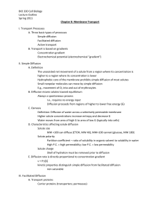 BIO 330 Cell Biology Lecture Outline Spring 2011 Chapter 8