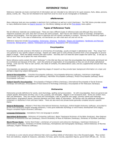 Reference Tools - The Master`s College