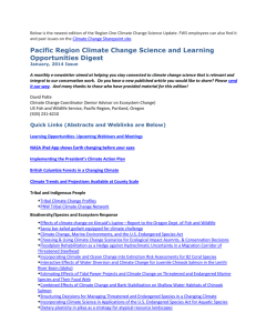 View Jan, 2014 issue of the Pacific Region climate change science
