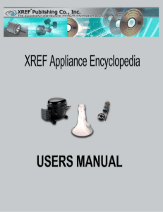 Appliance Manual - XREF Publishing Co., Inc.