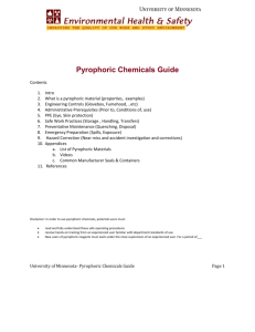 Pyrophoric Chemicals Guide - Department of Mechanical Engineering