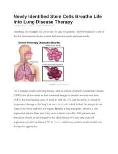 Newly Identified Stem Cells Breathe Life into Lung Disease Therapy