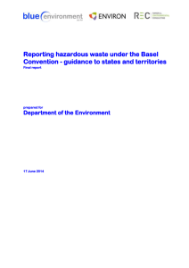 Reporting hazardous waste under the Basel Convention