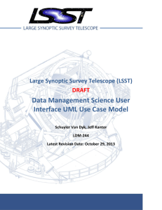 Data Management Science User Interface UML Use