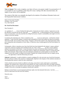 Sample Alumni Letter to President/Board of Trustees