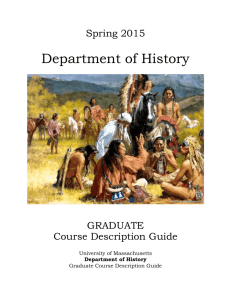 Graduate Course Description Guide
