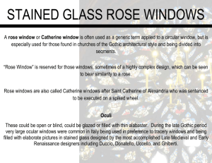 stained glass rose windows
