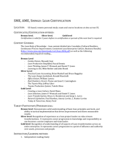 Lean certification programs