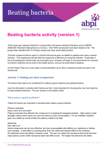 Beating Bacteria - Activity Version 1 - ABPI