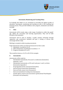 Assessment, Marking and Monitoring Policy