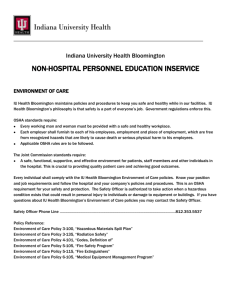 Mandatory Inservice for Non Hospital Personnel