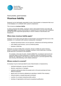 Vicarious liability (Word) - Australian Human Rights Commission