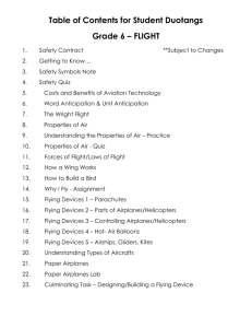 Sci - G6 - Table of Contents for Student Duotangs