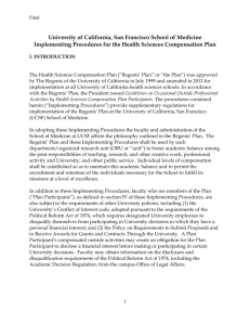 UCSF School of Medicine Compensation Plan