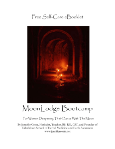 MoonLodge Bootcamp - ElderMoon School of Herbal Medicine