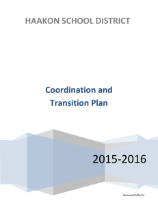 Coordination and Transition Plan