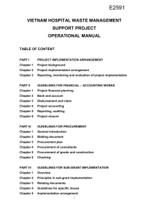 vietnam hospital waste management support project operational