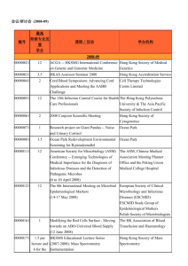 会议/研讨会 (2008-09) 编号 最高 持续专业发展 学分 课程／活动 举办