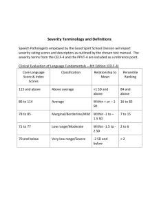 GSSD SLP Severity Rating Terminology - GSSD Blogs