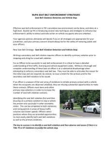 SOP SeatBelt Violation-Detection & Vehicle Stop