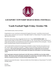 LTHS Youth Football Night Oct 9th