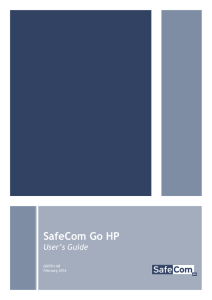 Using SafeCom P:Go HP on printers The following are Login and