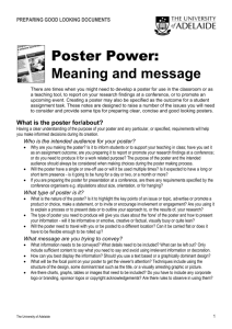 Poster Power: Meaning and message