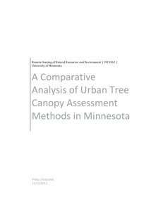 A Comparative Analysis of Urban Tree Canopy Assessment