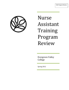 CNA Program Review - Evergreen Valley College