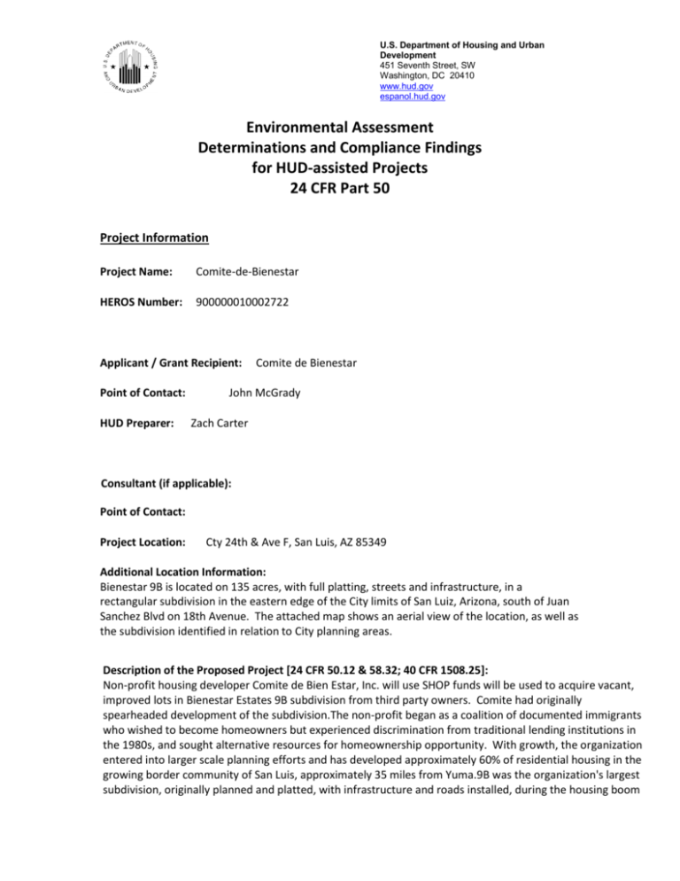 Comite de Bienestar San Luis, AZ