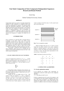 Fast Static Compaction of Tests Composed of Independent - e-EDU