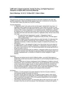 esMD AoR L1 Digital Credentials, Identity Proofing, and Digital