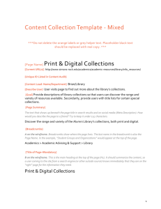 Content Collection Template - Mixed ***Do not delete the orange