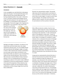 Ch. 2 Act. 1 Chem Talk