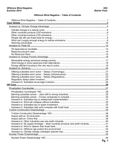 DDI Starter Pack – OSW Neg - The Debate Institutes at Dartmouth