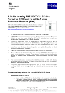Microsoft Word - Important Information about LENTICULE discs for