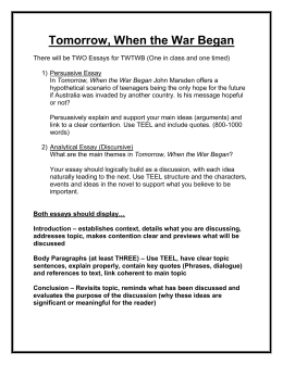 Billy Budd Essay Tomorrow When The War Began Upenn Application Essay also Personal Success Essay Year Mockingbird Essays How Todoc Of Mice And Men Setting Essay