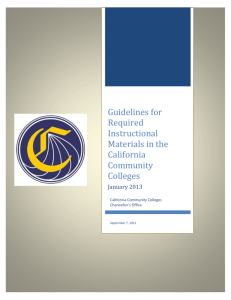 Guidelines for Required Instructional Materials in the California